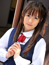 japanese; outdoors; posing; schoolgirl; teen; teeny; uniform; 