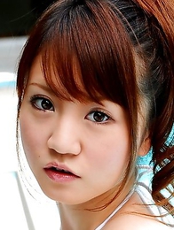 bikini; busty; japanese; outdoors; posing; teen; 