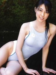 beautiful; bikini; brunette; gravure; japan idols; japan teens; outdoors; schoolgirls; 