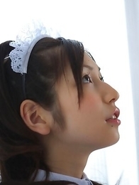 japan teens; maid; panties; solo; stockings; uniform; vagina; 